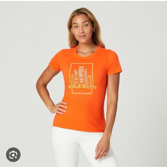 US Open 2022 Women's Tee Shirt Large Orange Size Large - Picture 1 of 4